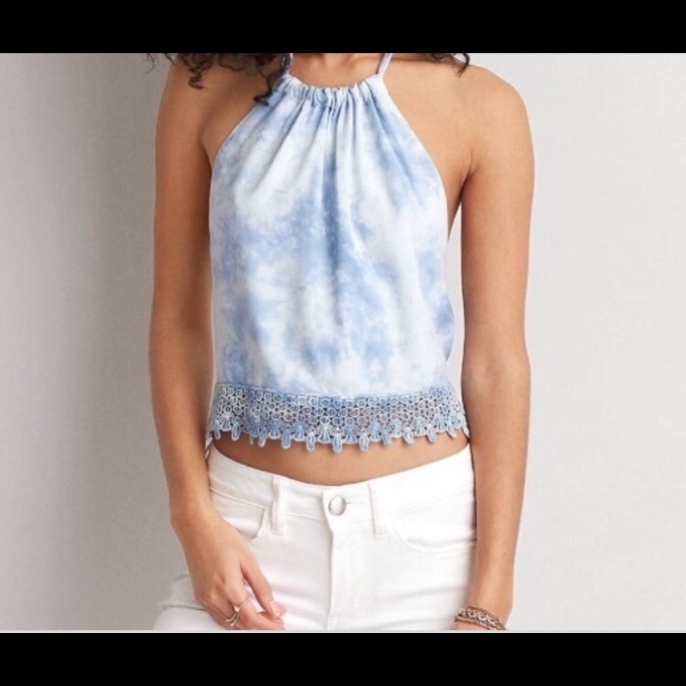 American Eagle Tie Dye Halter Top